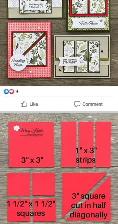 the instructions for how to make a diy card with paper and glue on it