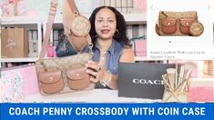 COACH PENNIE CROSSBODY WITH COIN CASE IN SIGNATURE CANVAS / COACH OUTLET BAG UNBOXING REVEAL REVIEW - YouTube Coach Bags Outlet, Purse Casual