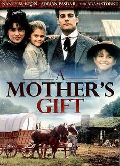 a mother's gift on dvd with an image of a horse drawn carriage in the background