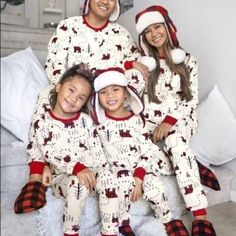 Brand: The Children’s Place Unisex Adult Matching Family Winter Forest Cotton Pajamas New With Tags Made Of 100% Rib-Knit Cotton Allover Bears, Reindeers And Forest Print Rib-Knit Crew Neck And Banded Sleeve Cuffs Family Christmas Onesies, Adult Christmas Pajamas, Family Holiday Pajamas, Forest Christmas, Family Pjs, Cute Christmas Outfits, Matching Family Christmas Pajamas, Family Christmas Pictures, Christmas Jammies