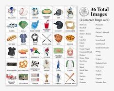 an image of a baseball card with the words 30 total images on it and other sports related items