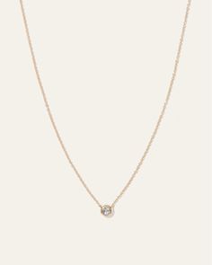 14K Gold Diamond Bezel Necklace | Quince Bezel Necklace Diamond, Everyday Diamond Necklace, Bezel Set Necklace, Bezel Necklace, Bezel Ring, Dainty Gold Necklace, Set Necklace, Women Diamond, Elegant Necklaces