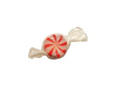 a lollipop candy on a white background with clippings to the side