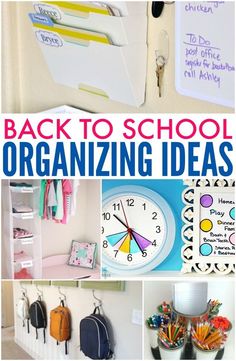 the back to school organizing ideas