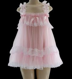 fashion inspo, fashion inspiration, dress, pastel pink, vanilla girl, coquette, fashion inspo, fashion inspiration, summer fashion, insta fashion, Pink Babydoll Dress, Period Piece, Pink Babydoll, Adult Pajamas, Baby Doll Dress, Weird Fashion, Y2k Clothes, Lingerie Dress