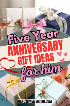 five year anniversary gift ideas for him