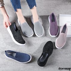 Lightweight Step Shoes from Beijing Womens Safety, Casual Footwear, Shoe Sole, Walking Shoes Women, Sole Sneakers, Breathable Sneakers, Slip On Sneakers, Women's Casual, Wedge Heels