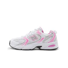 Chaussures de la marque New Balance. Modèle New Balance 530 White Raspberry - MR530BC-41.5. New Balance 530 White, White Raspberry, Zapatillas New Balance, Decathlon, New Balance, Raspberry, Baskets, Collage, Sports