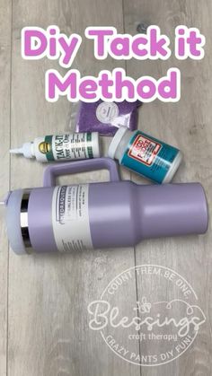 the diy tack it method is used to make an easy craft project