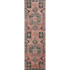 Loloi II Rugs Jocelyn JOC-06 Rugs | Rugs Direct Alexander Home, Rug Runners, Rug Direct, Border Pattern, Rich Color Palette, Construction Design, Antique Inspiration, Area Rugs For Sale, Pink Rug