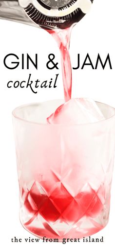 Spring Gin Cocktails, Fun Gin Cocktails, Gin Mixed Drinks Recipes, Simple Gin Cocktails, Gin Cocktails Easy, Gin And Jam, Drinks With Gin, Simple Cocktails, Easy Gin Cocktails