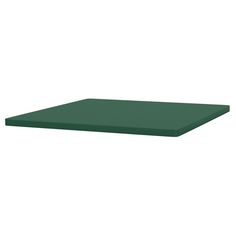 a green table top on a white background