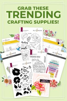 Grab these trending crafting supplies! Coloring Stencils, Card Making Tools, Resin Crafting, Trending Crafts, Microsoft Excel Tutorial, Card Making Designs, Shine Like A Star, Painting Stuff, Altenew Cards