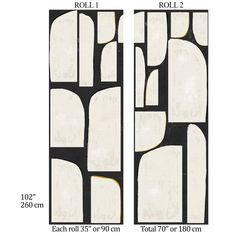 an image of the width of a pair of door handles with different shapes and sizes