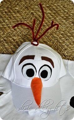 this is an image of a frozen snowman ornament