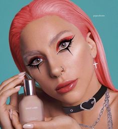 Lady Gaga Makeup Looks, Enigma Tattoo, Red Makeup Looks, Ball Makeup, Pride Makeup, 2024 Halloween, Red Makeup