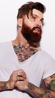 Long Haircut 2023, Men Long Haircut, Levi Stocke, Medium Length Hairstyle, Street Style Vintage, Haircut 2023, Long Haircut, Red Beard, Beard Hairstyle