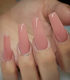 Acrylic Nails Natural, Polygel Nail, Gel Nails At Home, Light Nails, Polygel Nails, Trim Nails, Design Nail, Simple Nail Designs, Coffin Nails Designs