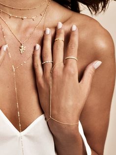 Minimalist Delicate Chain Body Jewelry As Gift, Spiritual Gold Beaded Chain Jewelry, Gold Spiritual Jewelry With Beaded Chain, Dainty Chain Body Jewelry For Wedding, White Lariat Chain Jewelry, Gold Lariat Body Jewelry As Gift, Spiritual Gold Jewelry With Beaded Chain, Adjustable Ball Chain Bracelet, Fine Jewelry Chain For Wedding