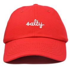 Embrace the laid-back charm of coastal living with our Salty baseball cap. Crafted from 100% cotton, our 6-panel low-crown dad cap combines comfort with effortless style. Whether you're strolling along the boardwalk, lounging on the sand, or simply running errands under the sun, our cap promises a blend of functionality and fashion that suits every beach lover's lifestyle. Measuring 11 inches in length, this unstructured cap features a fabric strap closure with a metal buckle, ensuring a secure Cool Dad Hats, Dark Men, Beach Attire, Cozy Hat, Dad Cap, Fabric Strap, Embroidered Baseball Caps, Embroidered Caps, Dad Caps