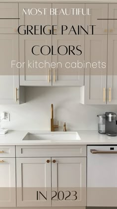 the most beautiful white paint colors for kitchen cabinets