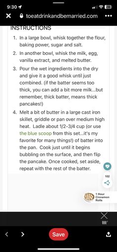 Baking Power, Pancake Recipes, Pancake Recipe, Melted Butter, Vanilla Extract, Pancakes, Vanilla, Baking, Canning