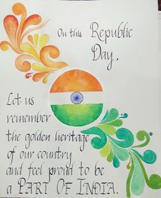 Republic Day Artwork, Republic Day Greeting Card Ideas, Republic Day Creative Drawing, Happy Independence Day Drawing Ideas, Republic Day Card Ideas, Drawing Ideas For Republic Day, Happy Republic Day Drawing, Independence Day Chart Ideas, Drawing On Republic Day