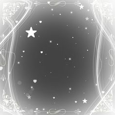 an abstract background with stars and swirls in the center, as well as hearts