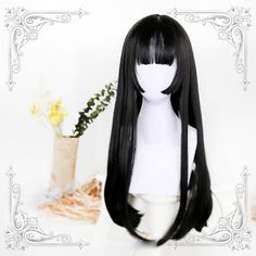 Sweet Hime Cut Long Wig Indulge in elegant and timeless style with our Sweet Hime Cut Long Wig. This beautiful wig features a classic hime cut, adding a touch of sophistication to any look. Create versatile and chic hairstyles with this long wig. Elevate your everyday or special occasion look with this elegant wig. Hime Cut, Kawaii Wigs, Long Straight Wig, Pelo Anime, Anime Wigs, Kawaii Hairstyles, Beautiful Wigs, Wavy Bobs, Chic Hairstyles