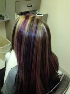 #2 Angel Ring Hair, Hair With Streaks, Purple Angel, Angel Ring, Long Shiny Hair, Y2k Hairstyles