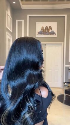 Loose Wave Curls, Wave Curls, Dyed Hair Inspiration, Hair Appointment, Silk Press, Hair Laid, Hair Crush, Long Black Hair