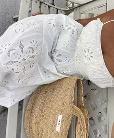 European Outfits, White Aura, Summer Fashion Accessories, White Hydrangeas, European Summer Outfits, Future Clothes, Crochet Dresses, Travel Outfit Summer