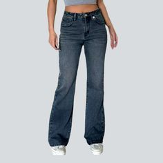 Stay ahead of the modern curve with our 2023 Spring-Summer Collection's medium wash vintage straight jeans! These mid-waist jeans feature a timeless zipper and button closure. bringing a touch of vintage class and modern elegance to your wardrobe.Why This Jeans Is a Must-HaveThis denim will be your go-to piece no matter the occasion. It's an exquisite blend of classic and contemporary. a harmony of vintage allure and today's spirited fashion pulse. It's designed for those who love fashion as an Trendy Medium Wash Flare Jeans With Button Zip Fly, Trendy Mid-rise Flare Jeans With Button Zip Fly, Trendy Denim Blue Flare Jeans With Button Zip Fly, Trendy Medium Wash Jeans With Button Zip Fly, Straight Denim Jeans With Button Zip Fly, Dark Wash Mid-rise Flare Jeans With Button Zip Fly, Trendy Dark Wash Jeans With Button Zip Fly, Trendy High Rise Jeans With Button Zip Fly, Trendy High-rise Jeans With Button Zip Fly