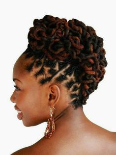 Rasta Hairstyles, Hairstyles For Weddings, Loc Updo, Loc Hairstyles, Beautiful Dreadlocks, Dreadlock Styles, Dreads Styles, Updo Styles, Hair Locks