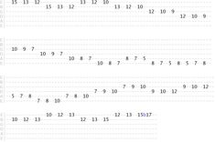 an image of the numbers and times for each number on this page, which are numbered in