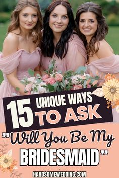 Discover unique ways to ask "Will you be my bridesmaid" that will leave a lasting impression. From surprise events to custom-made keepsakes, our suggestions will help you make this special moment extraordinary. Make your bridesmaid proposals as unique as your friendship with these creative ideas. Will You Be My Bridesmaid Gifts