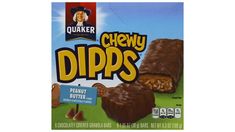 a box of chewy dips with peanut butter on it's wrapper