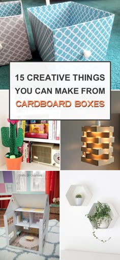 the top ten creative things you can make from cardboard boxes and other crafting supplies