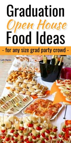 graduation open house food ideas for any size party crowd