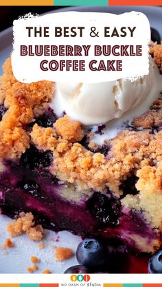 Savor the delightful blend of fresh blueberries and a sweet, crumbly topping in this Blueberry Buckle Coffee Cake. Perfect for a cozy breakfast or as a comforting dessert, this easy-to-make, American classic is sure to be a hit with family and friends. The cake is moist, the blueberries burst with flavor, and the cinnamon-infused topping adds the perfect crunch. Perfect for any occasion! Don’t miss out on this delicious recipe – Pin it now for your next baking adventure! Blueberry Dessert Recipes, Blueberry Crunch, 2024 Holidays, Crumb Cakes, Gluten Free Holiday Recipes, Xmas Baking