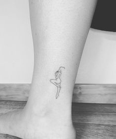 Small Dancer Tattoo, Dainty Dance Tattoos, Abstract Dancer Tattoo, Tattoo Dance Minimalist Hip Hop, Dance Related Tattoos, Tiny Dancer Tattoo, Dancer Tattoo Ideas, Dance Tattoos, Dancing Tattoo