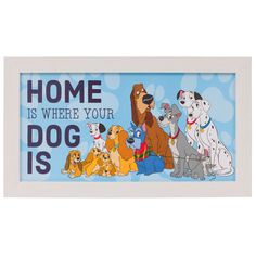 PRICES MAY VARY. FRAME WALL ART: Enjoy this Disney Classics Home Is Where Your Dog Is Gel Coat Framed MDF Wall Art, 10 x 18 Inches that can be easily displayed at your home, office, or spaceship MULTIPLE USES: This item comes with pre-attached saw tooth hardware to easily hang on the wall with no issue. MEASUREMENT: Measures 10x18 framed. Item Packaged Weight: 1.0 pounds OFFICIAL LICENSED: Have confidence knowing you are purchasing an officially licensed Disney wall art from Silver Buffalo MAKES Disney Farmhouse, Disney Apartment, Mdf Wall Decor, Nerd House, Disney Diys, Disney Bathroom, Casa Disney, Disney Craft, Puppy Life