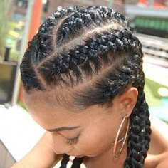 Big Cornrows Hairstyles, Cornrows Hairstyles, Fishtail Braids, Braided Styles, Fishtail Braid, Hair Guide, Natural Hair Updo, Braided Hairstyles Updo