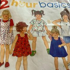 Simplicity 8313| 2 Hour Basics Girls Tshirt Dress Jumper or Top Pattern | Size 2-4 | Cut to size 4, Stretch Knits only From a pet and smoke free studio. Thanks for visiting my shop today! Girls Tshirt, Jumper Dress, Top Pattern, Girls Tshirts, Tshirt Dress, I Shop, Jumper, Size 2