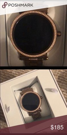 Gold Smart Watch, Led Watch, Dress Classy, Jewelry Accessories Ideas