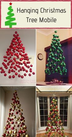 the christmas tree is made out of plastic balls