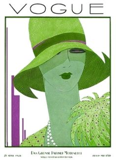 a woman wearing a green hat and pearls on her head is featured in the front cover of a magazine