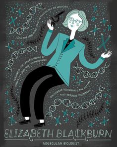 the cover to elizabeth blackburn's book, which features an image of a woman holding