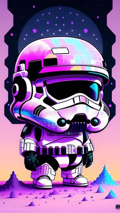 a star wars poster with a helmet on