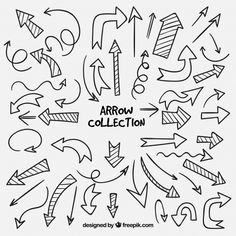 an arrow collection is shown in black and white